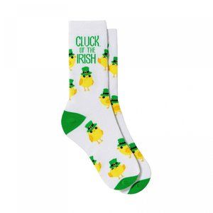 NWT St Patrick's Day Crew Socks Cluck of the Irish